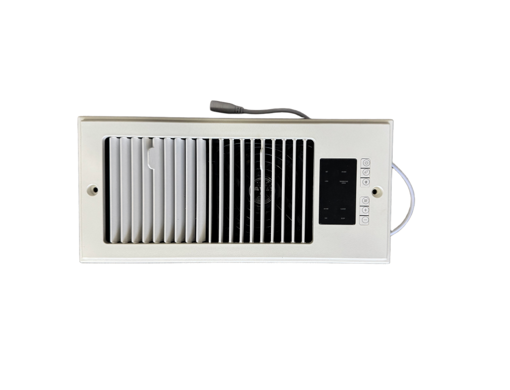 Smart HVAC Register Booster Fan