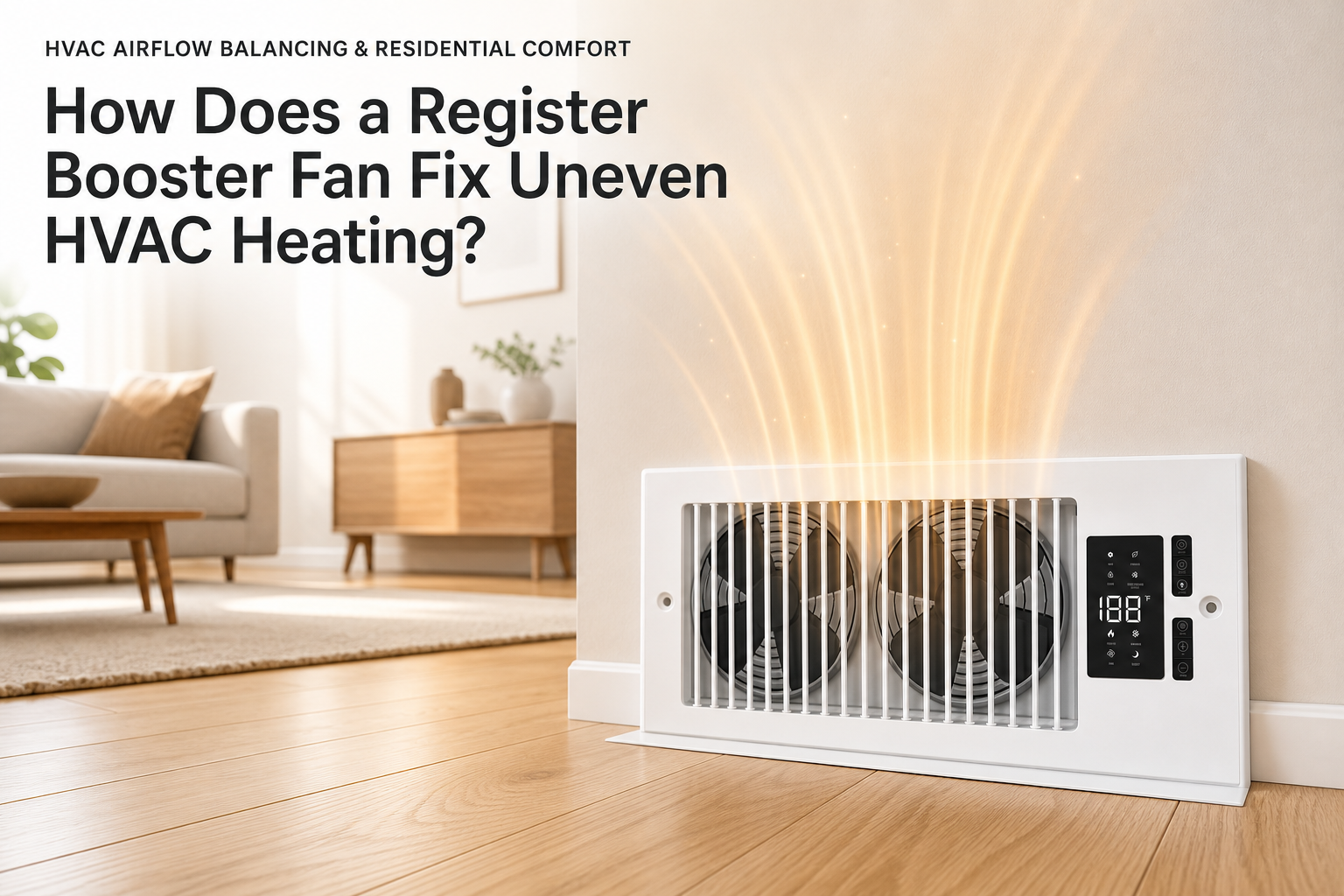 How Does a Register Booster Fan Fix Uneven HVAC Heating?
